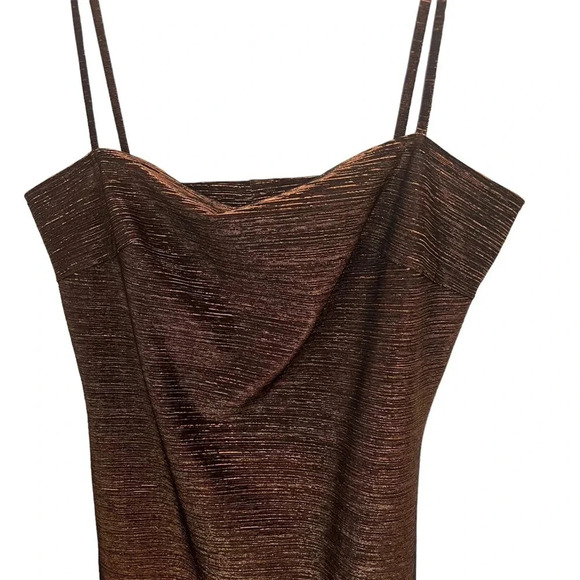 Bronze Vintage Mini Dress - Picture 3 of 5